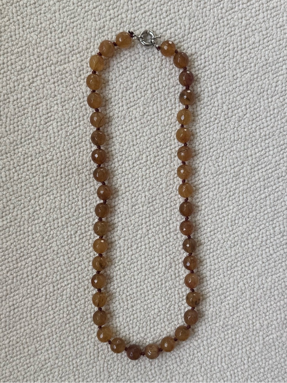 NWOT Tuckernuck Light Brown Jade Necklace